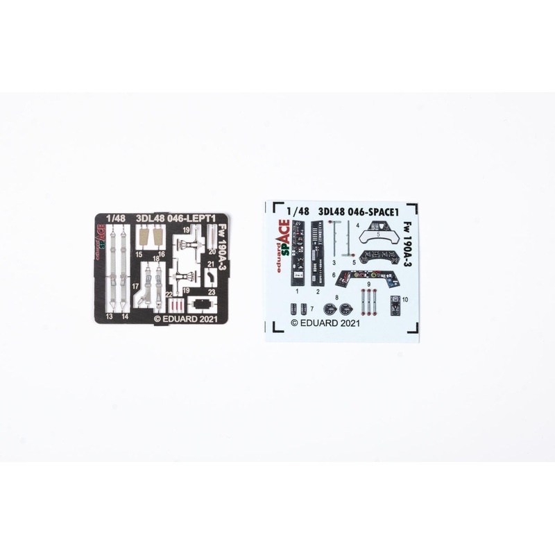 Eduard 3DL48046 1/48 Focke-Wulf Fw-190A-3 Space-3D Decals + Etched Parts