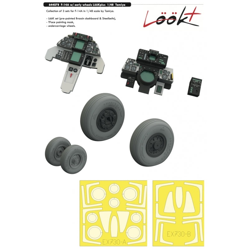 Eduard 644078 1/48 F-14A w/ early wheels