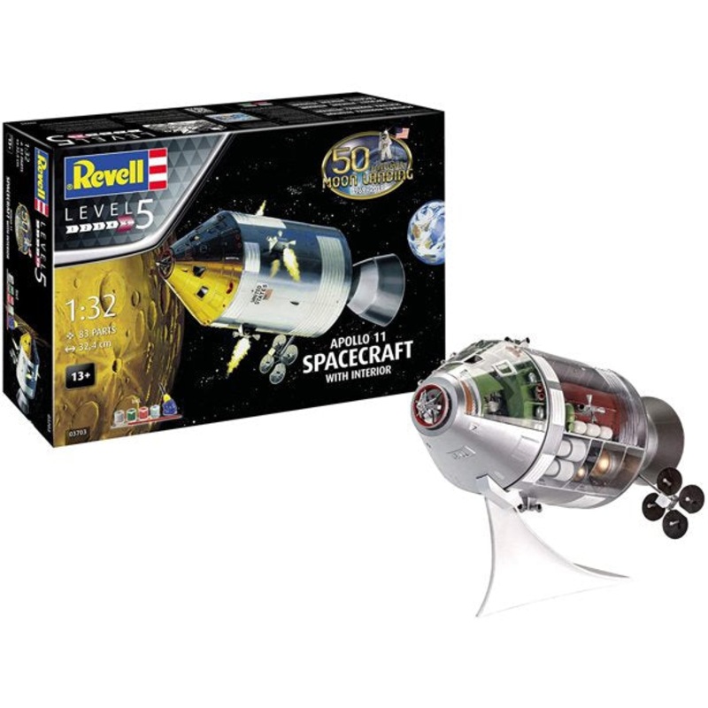 Revell 03703 1/32 Apollo 11 Spacecraft with Interior