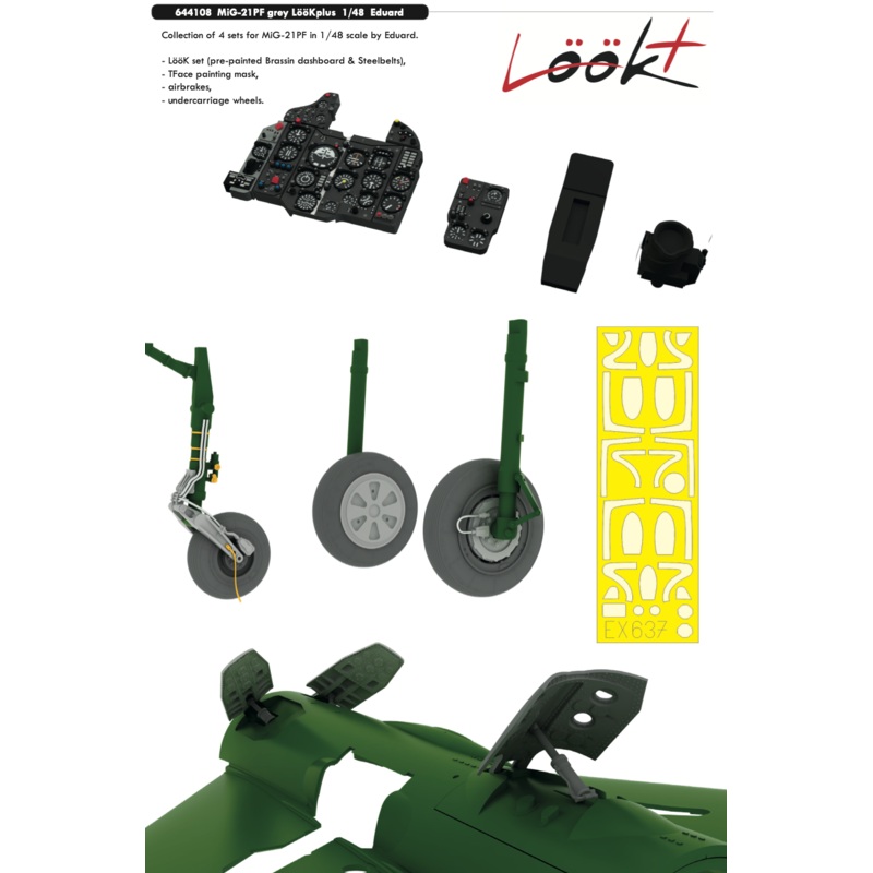 Eduard 644108 1/48 MiG-21PF grey LKplus