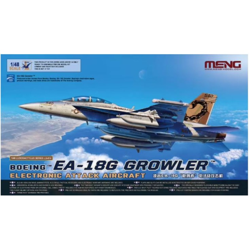 MENG LS014 1/48 BOEING EA-18G GROWLER Electronic Attack Aircraft