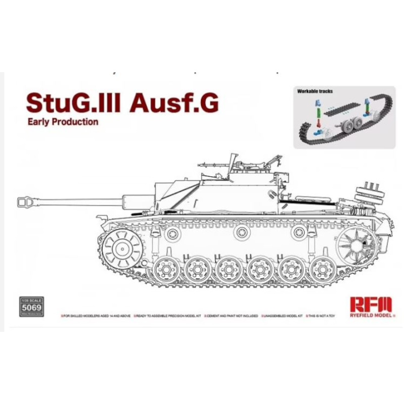 Rye Field Model 5069 1/35 StuG III Ausf G EARLY with Workable Track