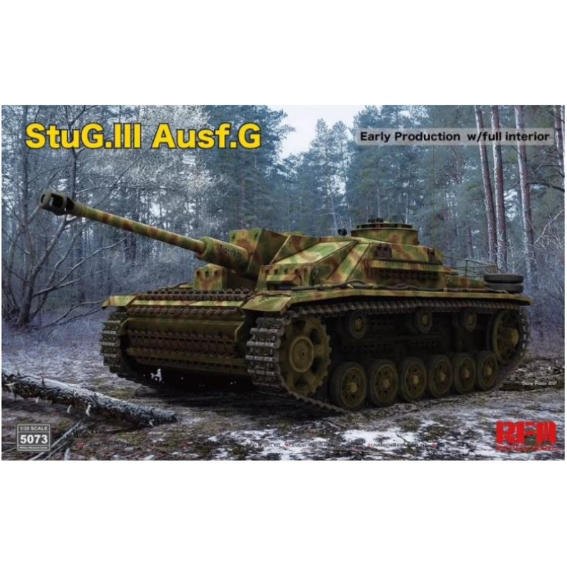 Rye Field Model 5073 1/35 StuG III Ausf G EARLY with Workable Track FULL INTERIOR