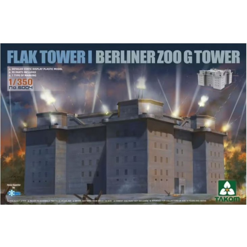 TAKOM 6004 1/350 FLAK TOWER BERLINER ZOO G TOWER