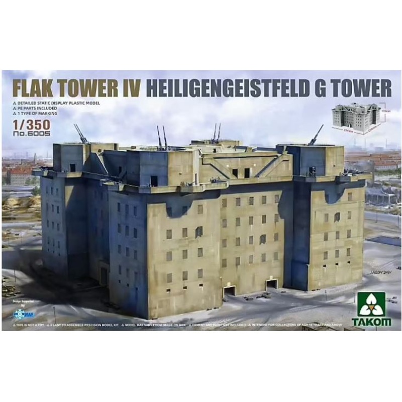 TAKOM 6005 1/350 FLAK TOWER IV HEILIGENGEISTFELD G TOWER