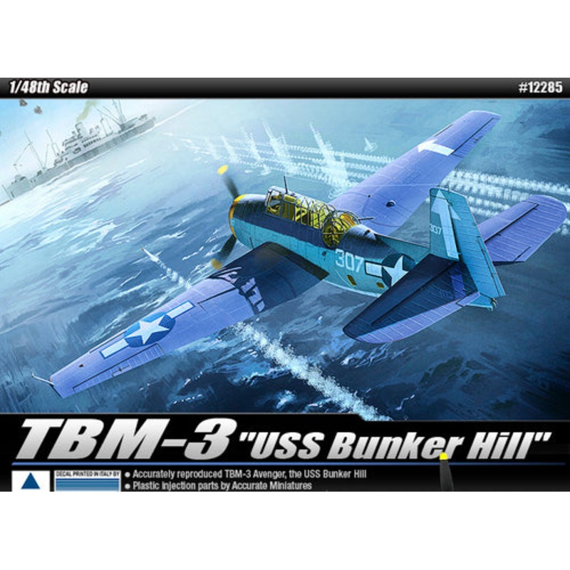 Academy 12285 1/48 TBM-3 Avenger USS Bunker Hill