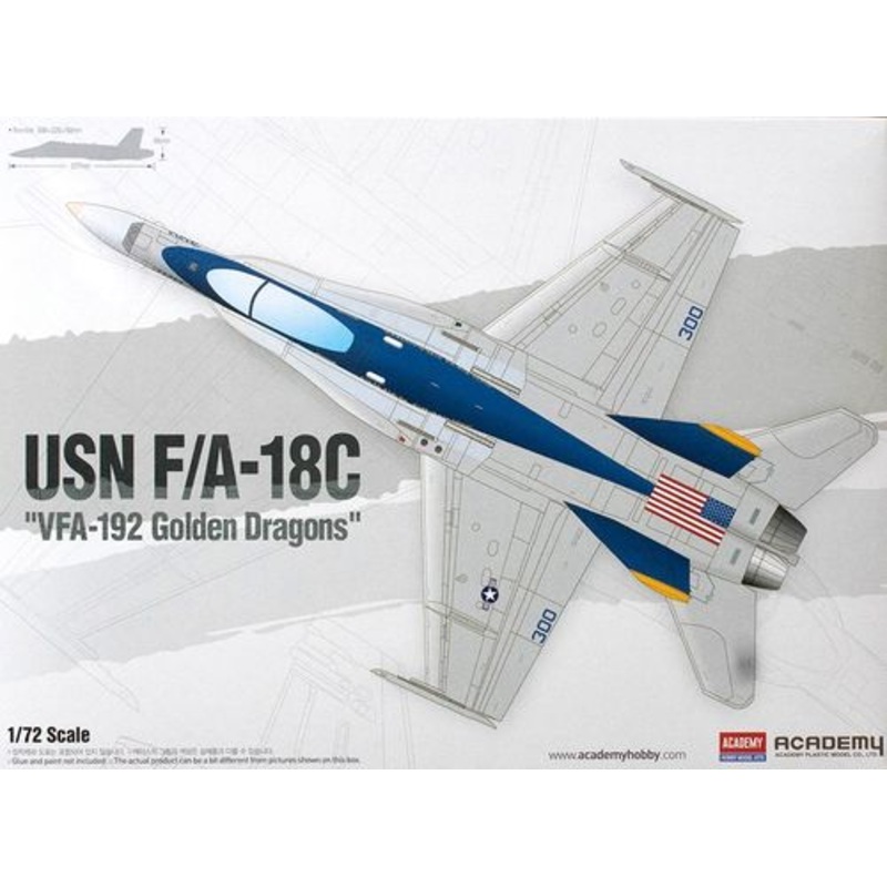 Academy 12564 1/72 USN F/A-18C VFA-192 Golden Dragons