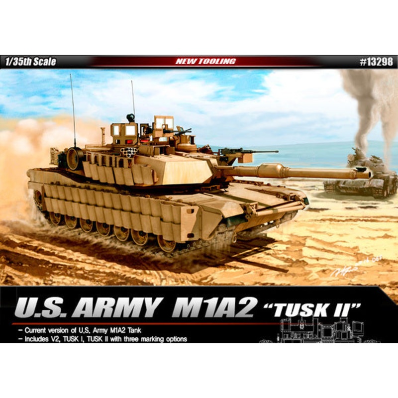 Academy 13298 1/35 US ARMY M1A2 Abrams  TUSK II