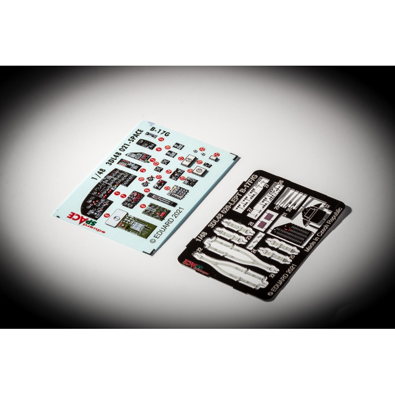 Eduard 3DL48021 1/48 B-17G Flying Fortress Space-3D Decals + Etched Parts