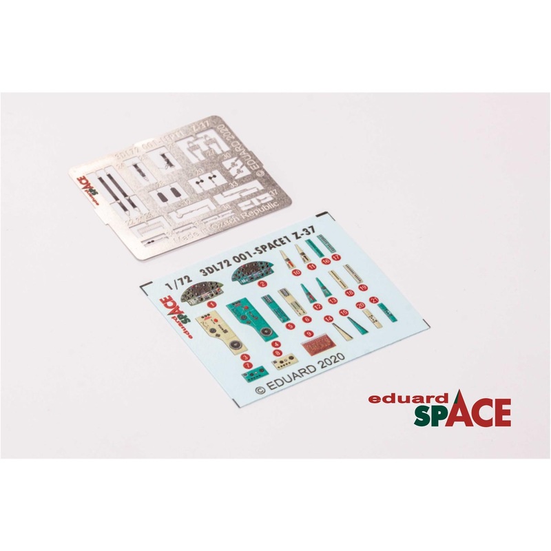 Eduard 3DL72001 1/72 Let Z-37A Space-3D Decals + Etched Parts