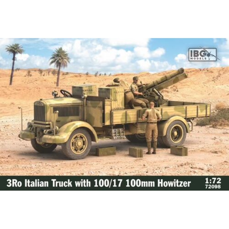 IBG 72098 1/72 3Ro Italian Truck with 100/17 100mm Howitzer
