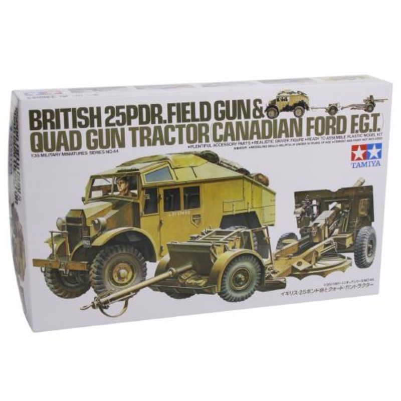 Tamiya 35044 1/35 British Quad Tractor & 25pdr Gun