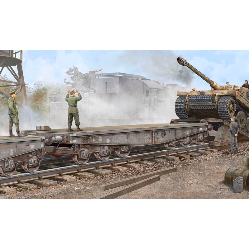 Trumpeter 00221 1/35 Schwerer Plattformwagen Type SSyms 80to