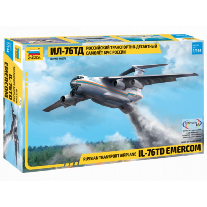 Zvezda 7029 1/144 Russian Transport Airplane IL 76TD EMERCOM