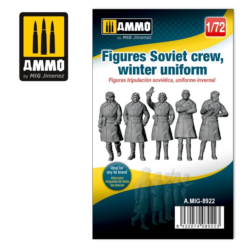 AMMO by Mig 8922 1/72 Figures Soviet Crew, Winter Uniform