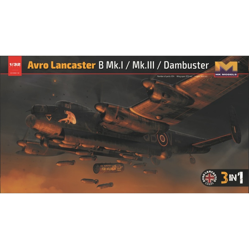 HK Models 1/32 01E012 Avro Lancaster B Mk.I Limited Edition