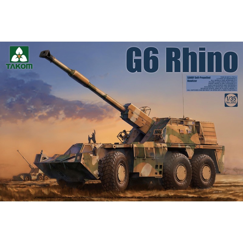 TAKOM 2052 1/35 SANDF Self-Propelled Howitzer G6 Rhino