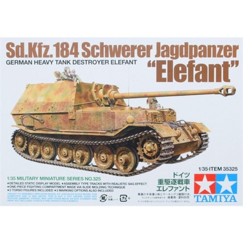 Tamiya 35325 1/35 German Heavy Tank Destroyer Elefant Sd.Kfz.184