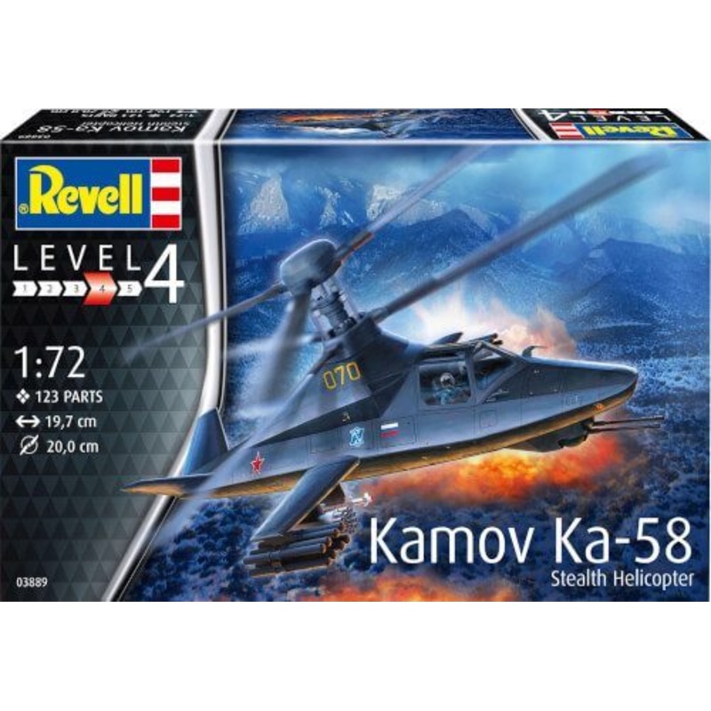 Revell 3889 1/72 Kamov Ka-58 Stealth Helicopter
