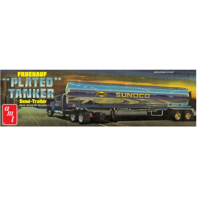 AMT 1239 1/25 Fruehauf Plated Tanker Semi Trailer (Sunoco)