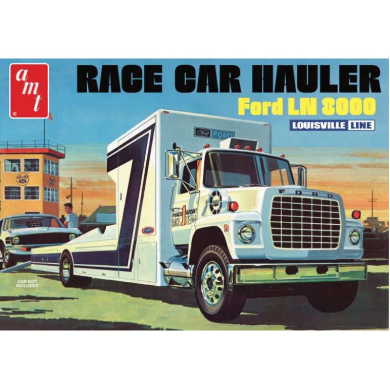 AMT 1316 1/25 Race Car Hauler Ford LN 8000 Louisville Line