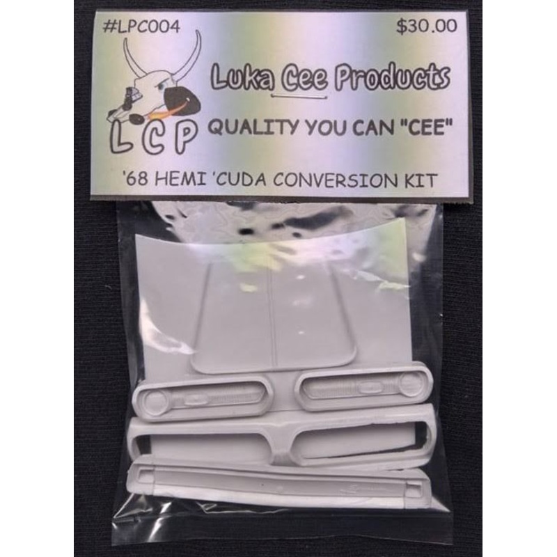 Luka Cee LCP004 1968 Hemi 'Cuda Conversion Kit (Fits the AMT 69 Barracuda Kit)