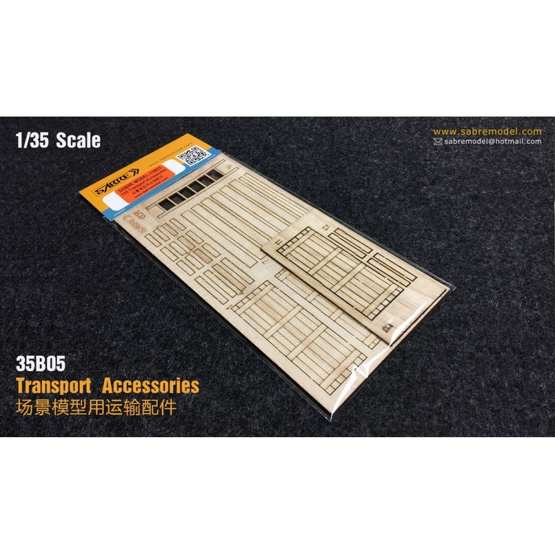 Sabre 35B05 1/35 Wooden Transport Accessories