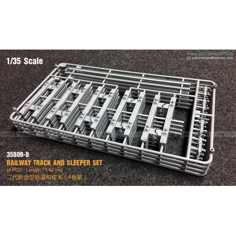 Sabre 35B06-B 1/35 Railway Track Sleeper Set  (4 pcs.)
