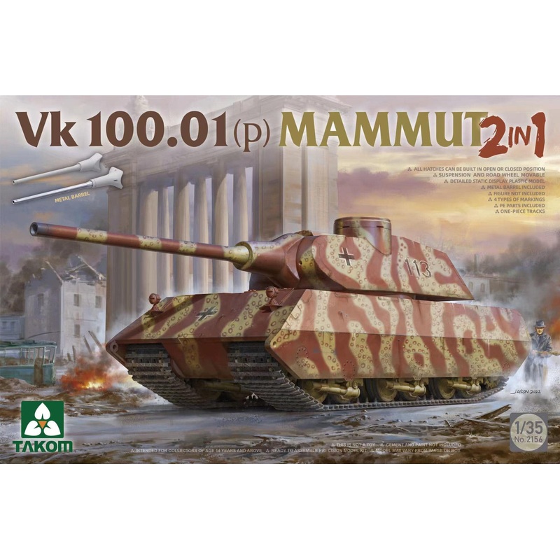 Takom 2156 1/35 VK 100.01 (p) MAMMUT (2 IN 1)
