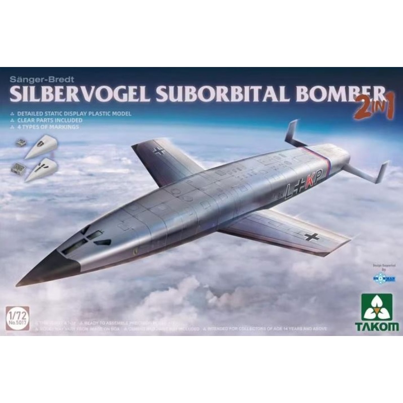 Takom 5017 1/72 SILBERVOGEL Suborbital Bomber 2-in-1