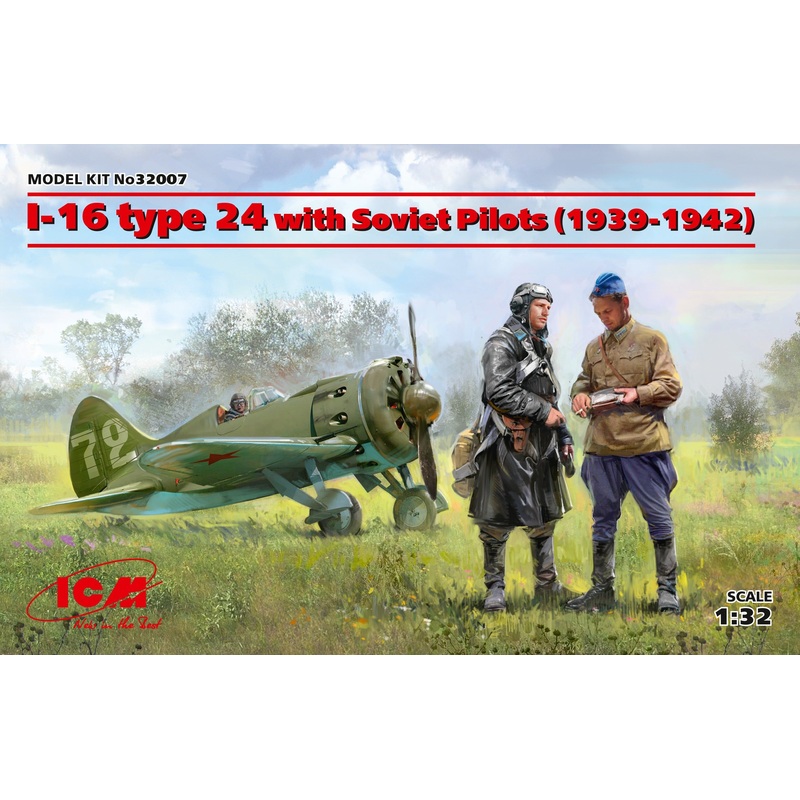 ICM 32007 1/32 I-16 Type 24 with Soviet Pilots (1939-1942)