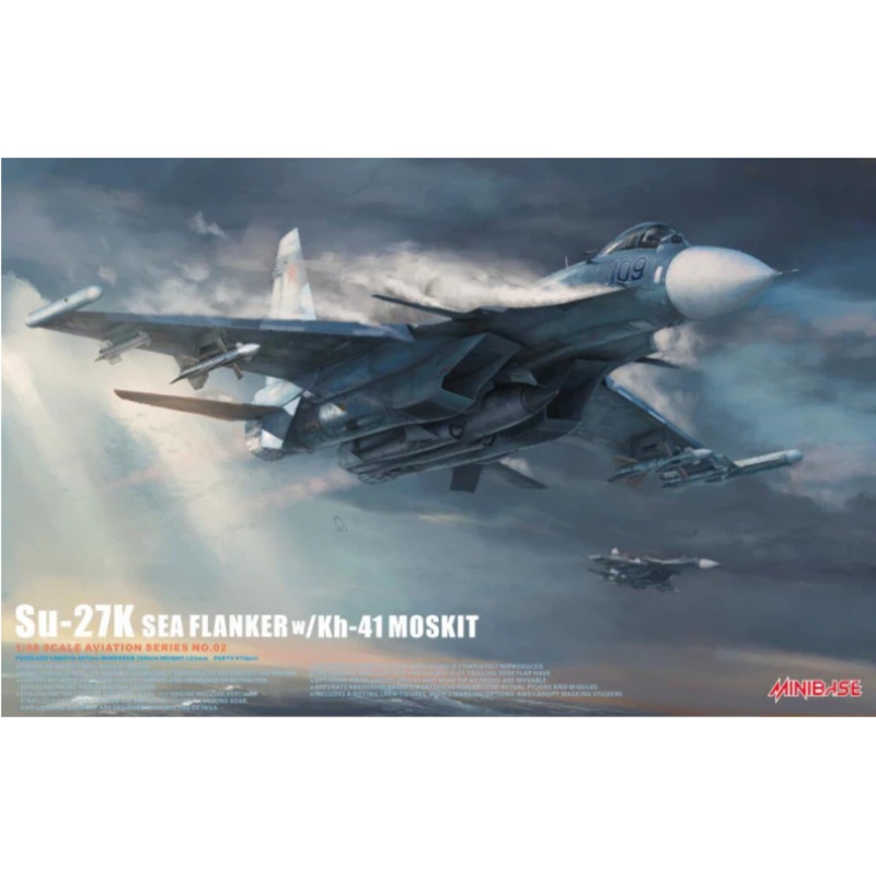Minibase 8002 1/48 Su27K Sea Flanker with Kh-41 Moskit (P-270)