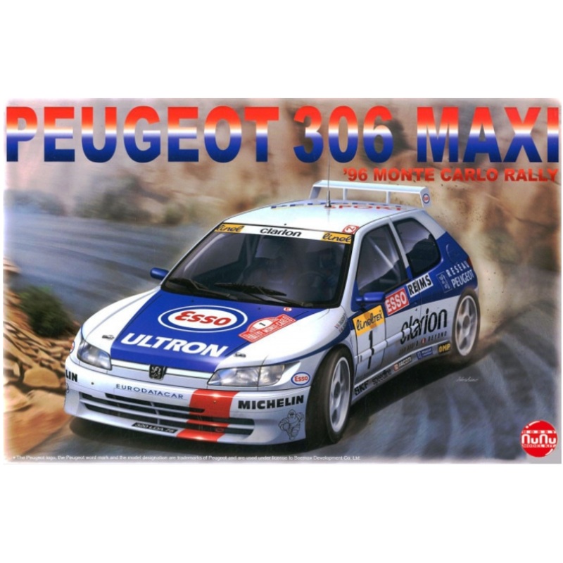 NuNu 24009 1/24 Peugeot 306 Maxi 1996 Rally Monte Carlo