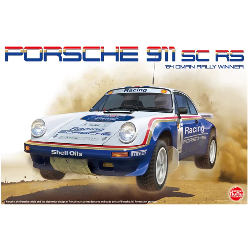 NuNu 24011 1/24 Porsche 911 SC RS 1984 Oman Rally Winner