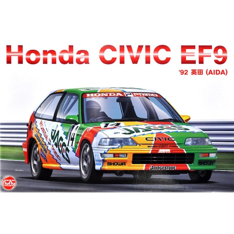 NuNu 24021 1/24 Honda Civic EF9 Group A Sponsored by JACCS -  1992