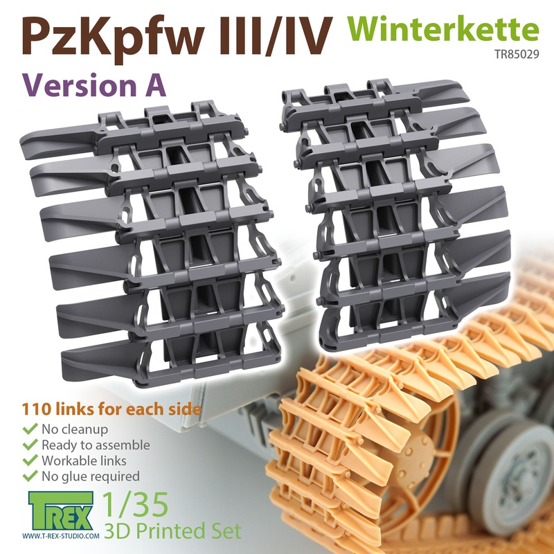 T-Rex 85029 1/35 PzKpfw III/IV Winterkette Version A