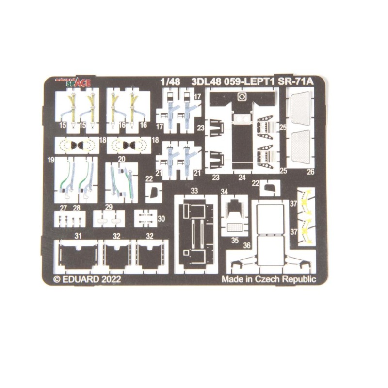 Eduard 3DL48059 1/48 SR-71 Blackbird Space 3D Decals + Etched Parts