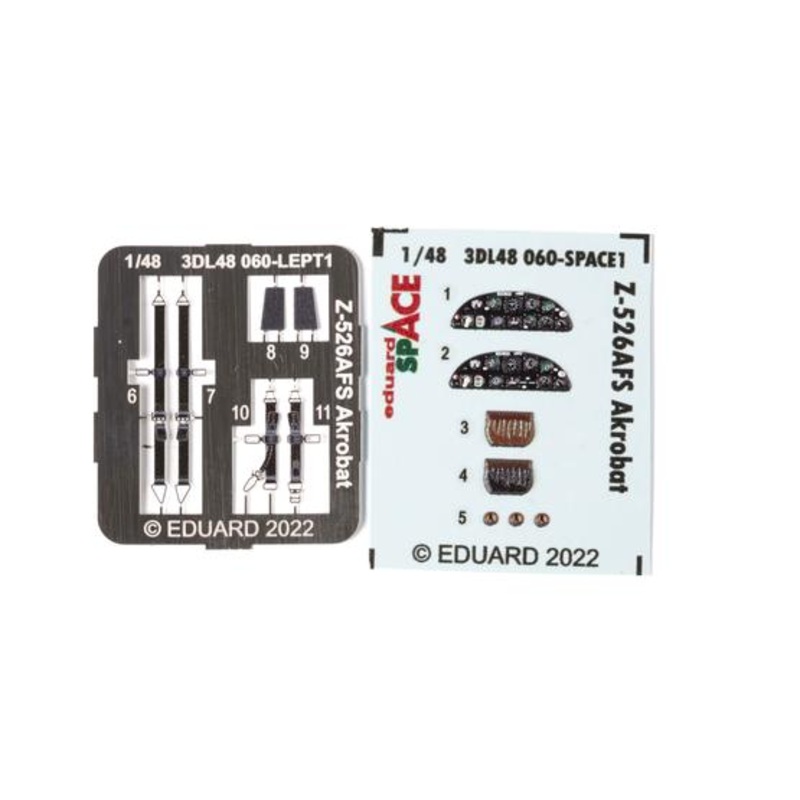 Eduard 3DL48060 1/48 Zlin Z-526AFS Akrobat Space 3D Decals + Etched Parts
