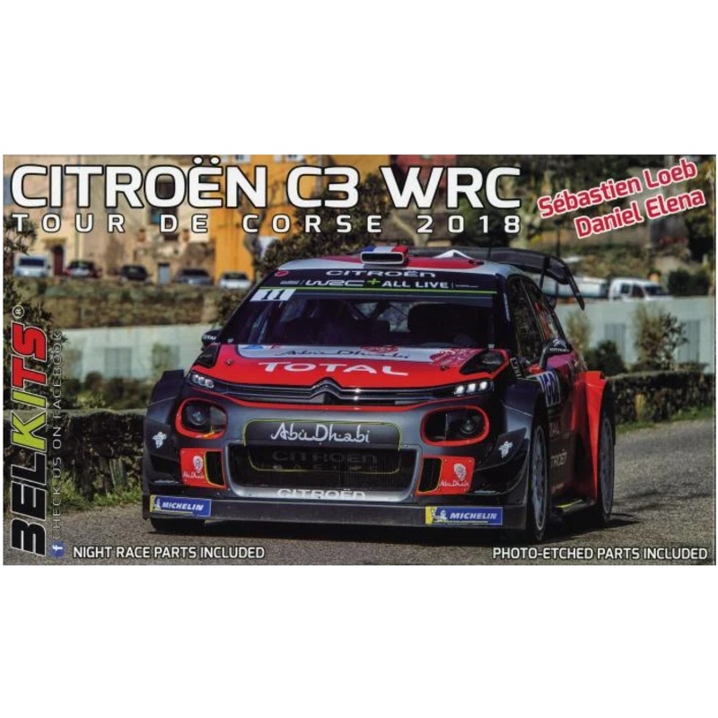 Belkits 017 1/24 Citron C3 WRC - Tour de Corse 2018