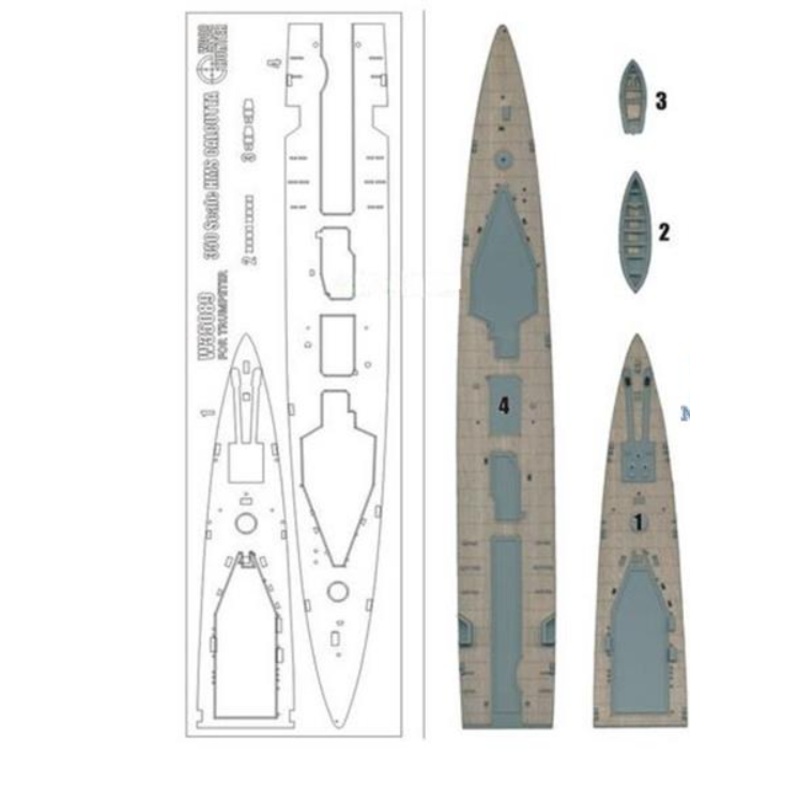 FlyHawk W35089 1/350 HMS CALCUTTAFOR TRUMPETER 05362Wooden Deck
