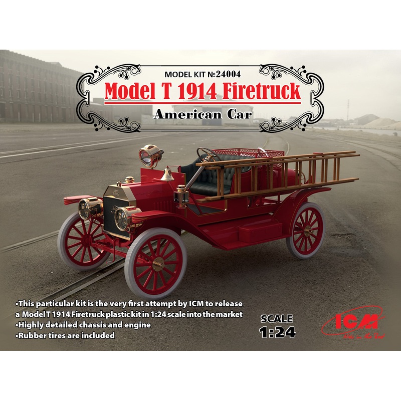 ICM 24004 1/24 Model T 1914 Firetruck
