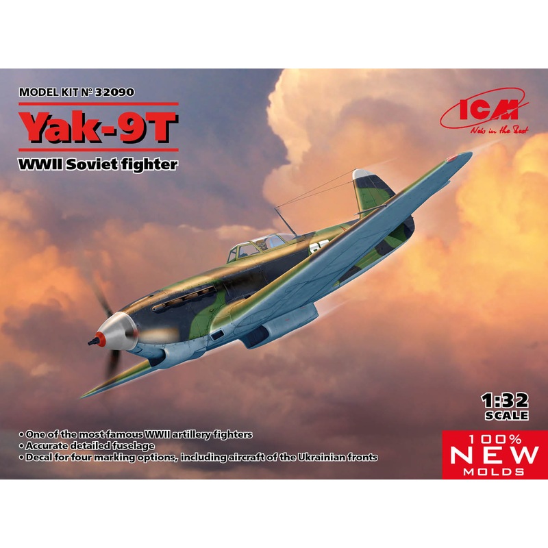 ICM 32090 1/32 Yak-9T WWII, Soviet fighter