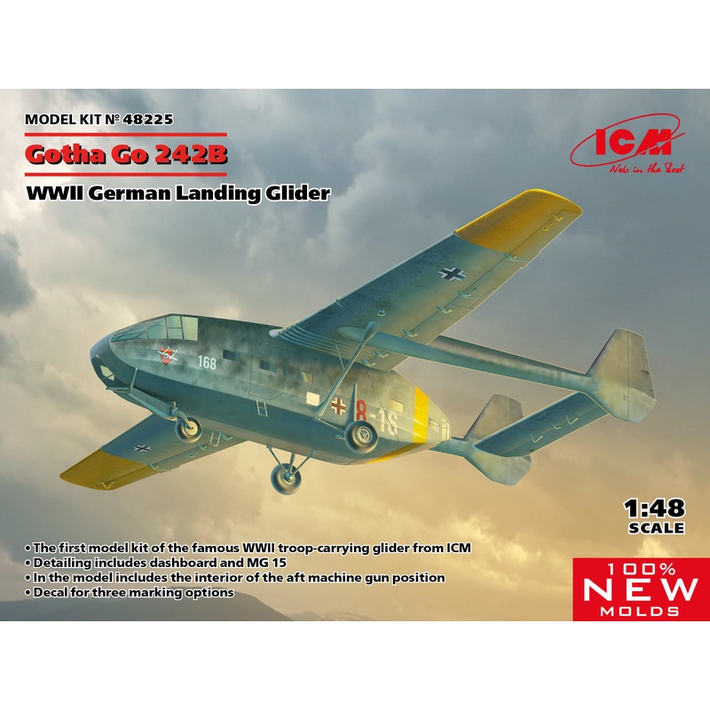 ICM 48225 1/48 Gotha Go 242B, Landing Glider