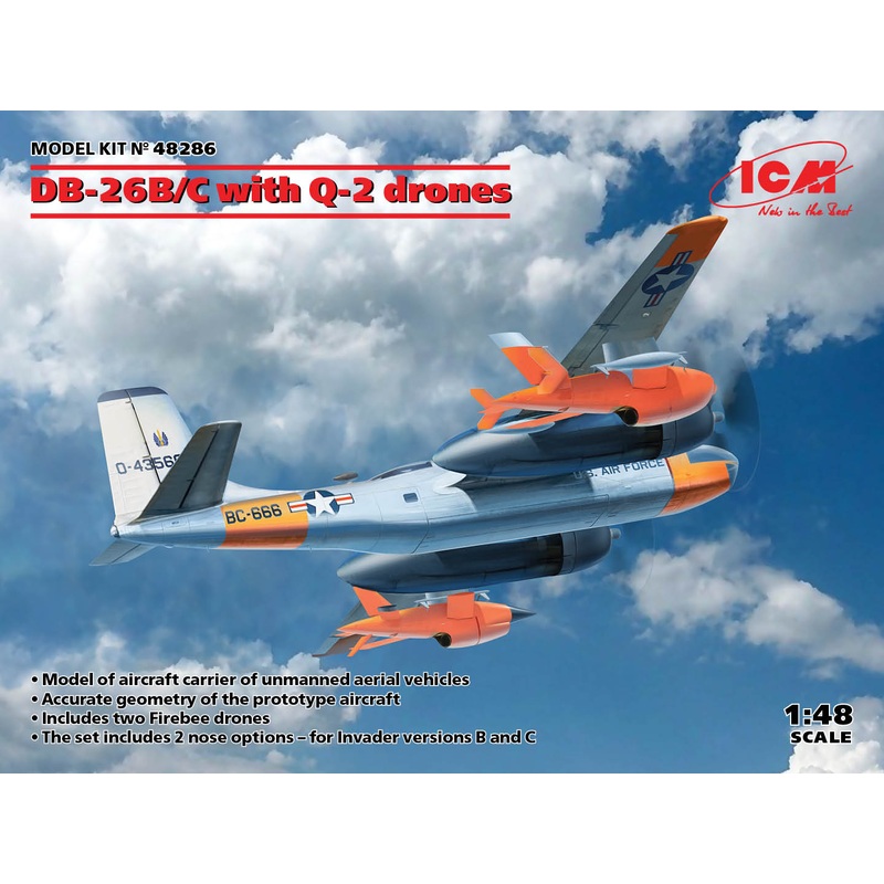 ICM 48286 1/48 DB-26B/C with Q-2 drones