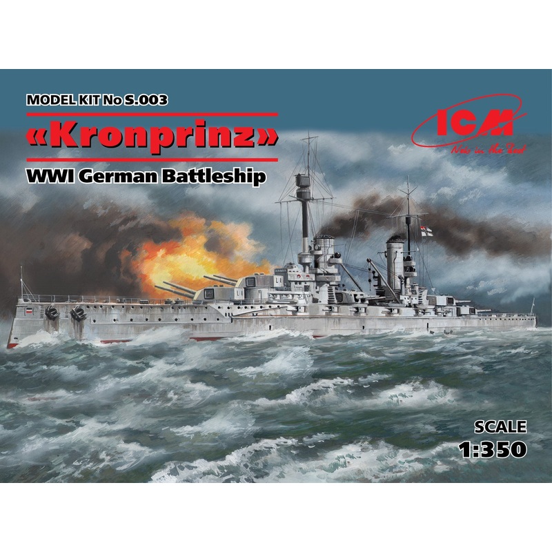 ICM S.003 1/350 Kronprinz WWI German Battleship