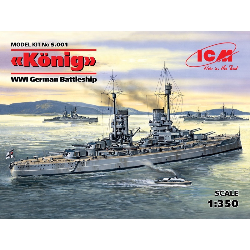 ICM S001 1/350 Knig WWI German Battleship