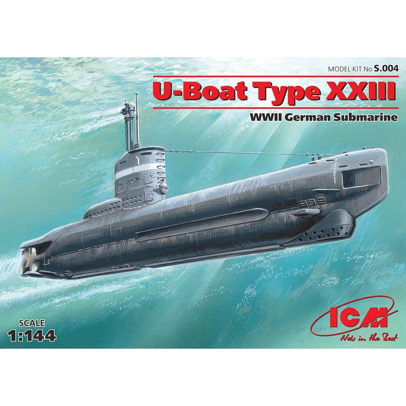 ICM S004 1/144 U-Boat Type XXIII WWII German Submarine