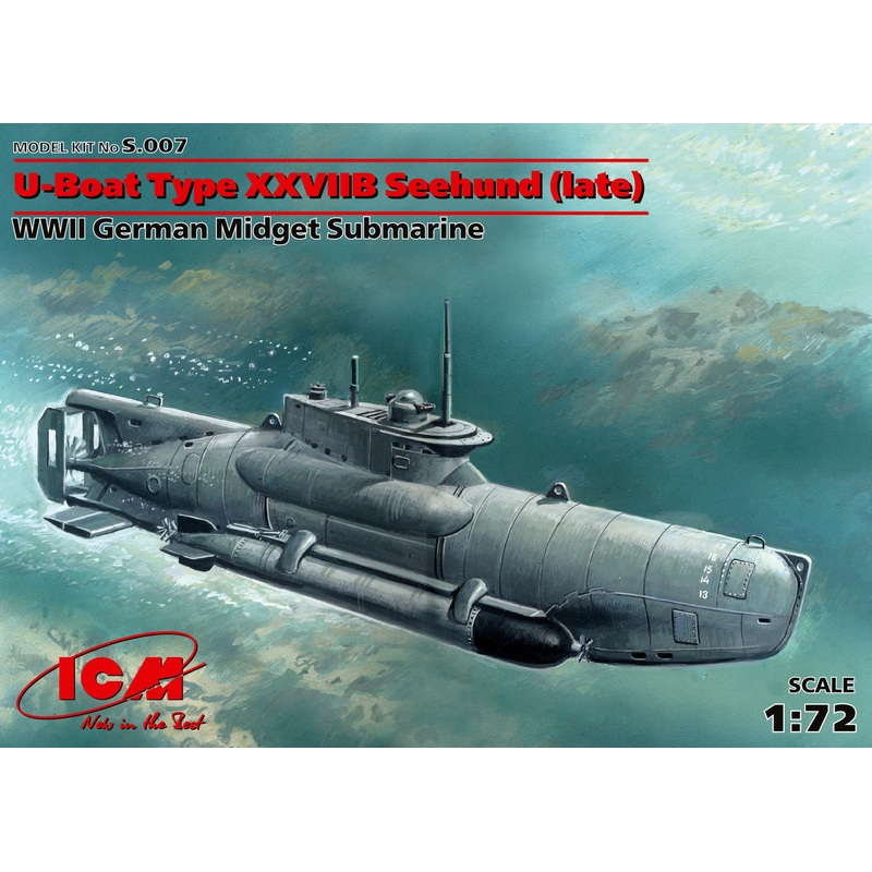 ICM S007 1/72 U-Boat Type XXVIIB Seehund (Late)