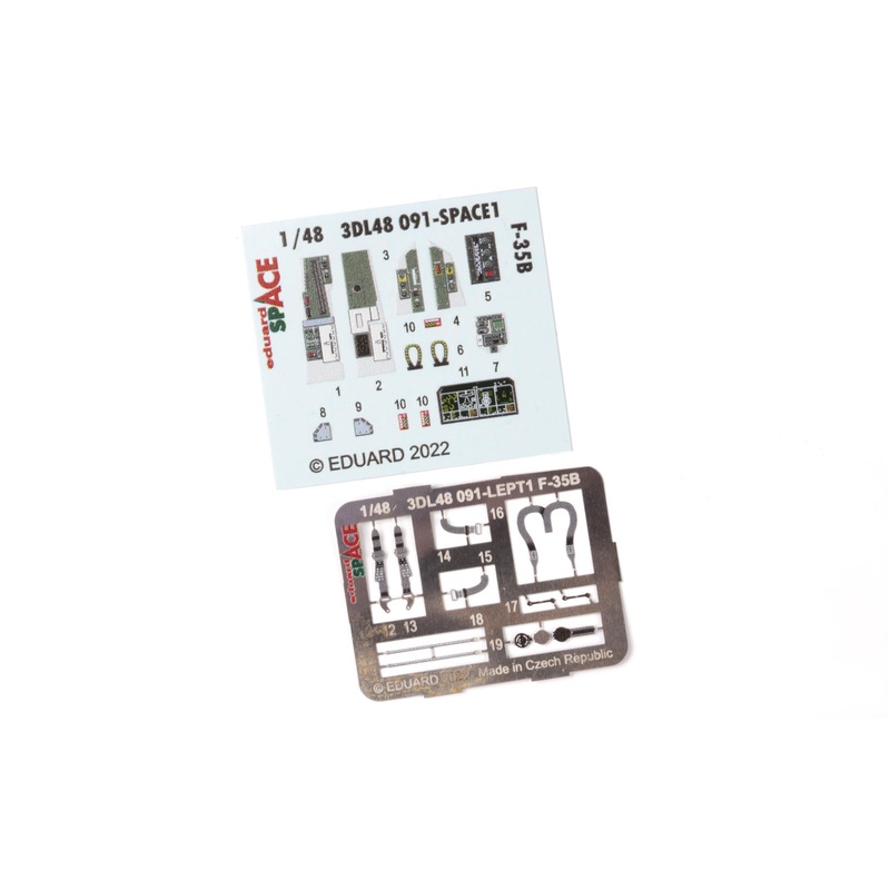 Eduard 3DL48091 1/48 F-35B Space 3D Decals + Etched Parts