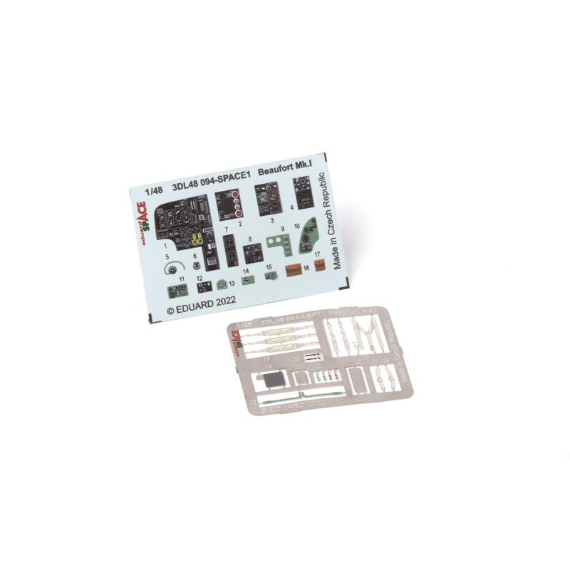 Eduard 3DL48094 1/48 Beaufort Mk. I Space 3D Decals + Etched Parts